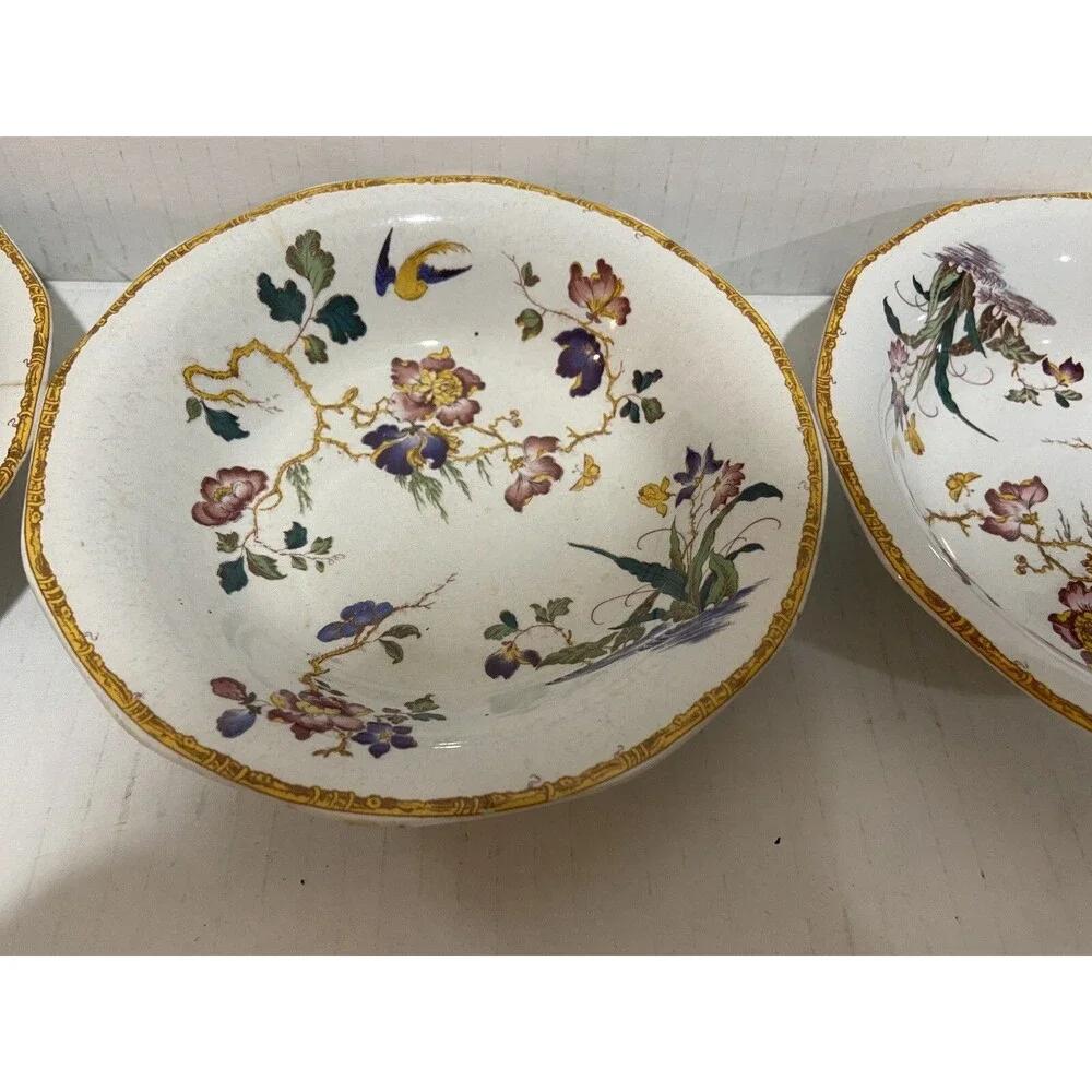 Wedgwood DEVON ROSE Set Of 4 Fruit/Dessert (Sauce) Bowls 6” England